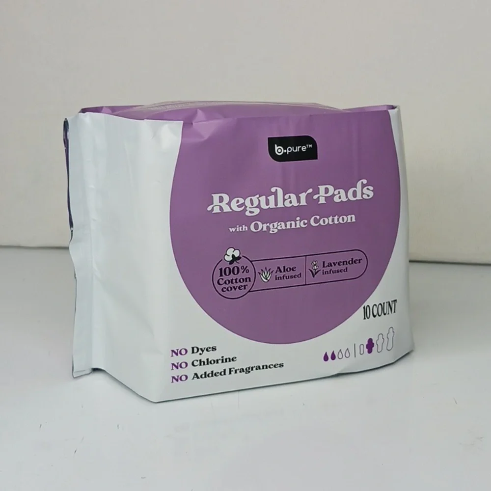 Organic Cotton Regular Pads - Lavender - Picture 1 of 7